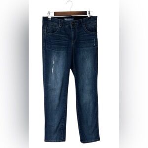 Democracy Absolution Straight Leg Jeans Distressed Size 6 Petite